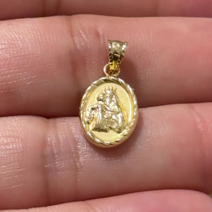 Virgen del Carmen Pendant/ 0.6g / 2cm / 18K Gold