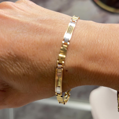 Pulsera Especial / 8.7g/ 20.5cm/ 5mm/ Oro Italiano de 18K