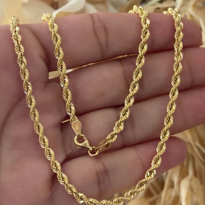 Rope Chain / 8.06 gr / 60 cm / 3.8 mm / 18K Italian Gold
