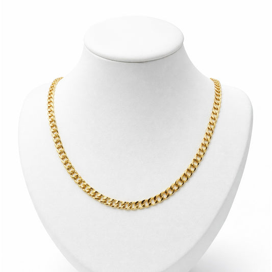 Cadena Cubana / 12.37 gr / 70 cm / 4 mm / Oro Italiano 18K
