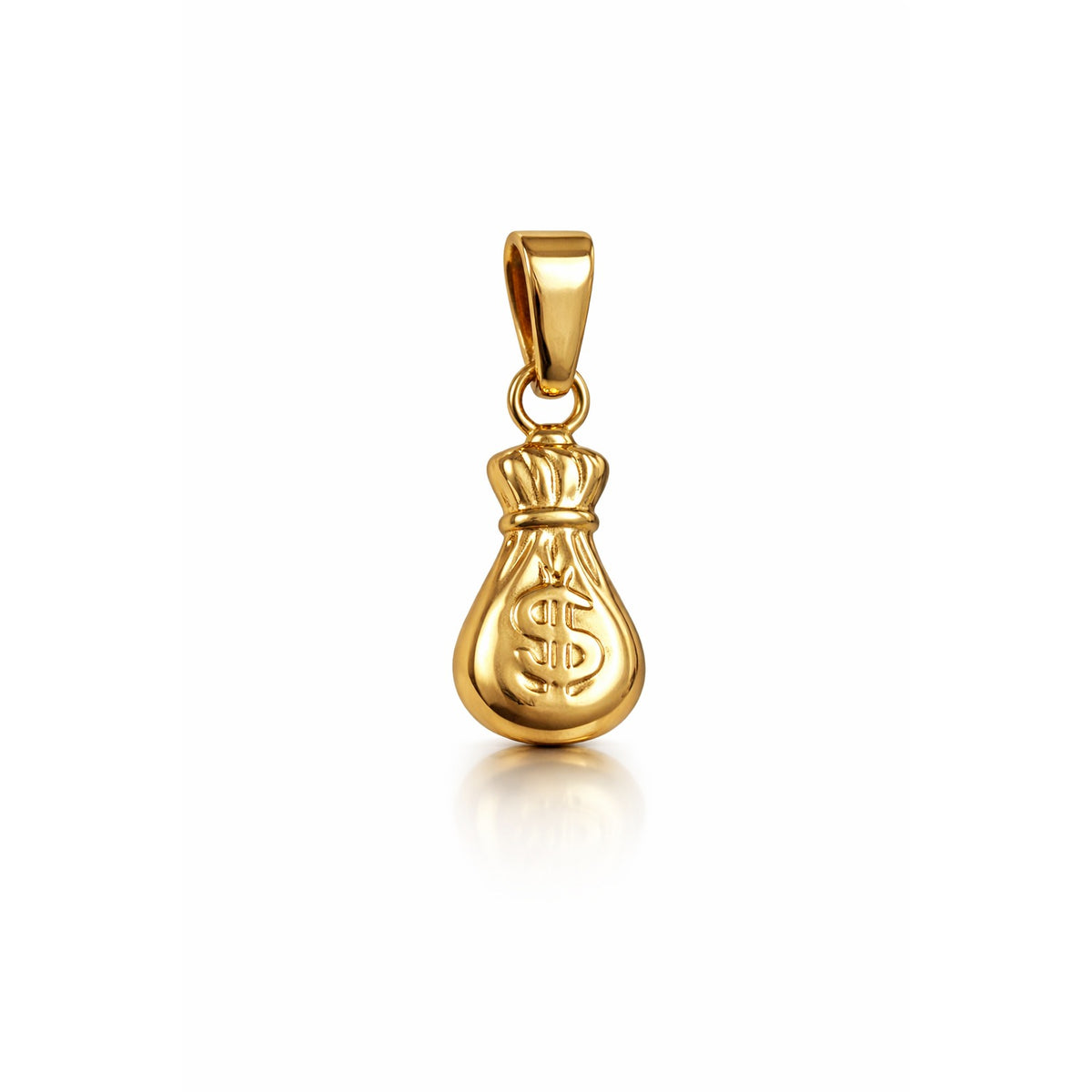 Money Bag Pendant / 0.52 gr / 1.5 cm / 18K Gold