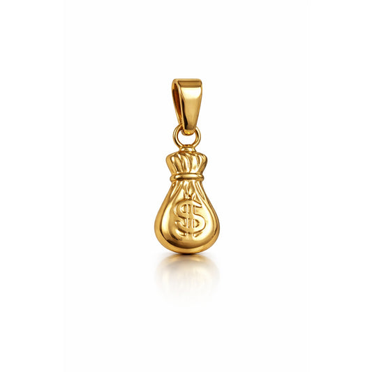 Money Bag Pendant / 0.52 gr / 1.5 cm / 18K Gold