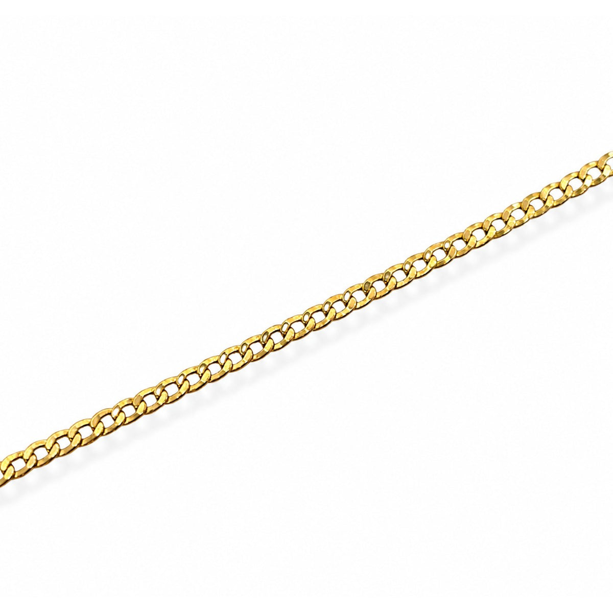 Pulsera Cubana / 1.97 gr / 19 cm / 3 mm / Oro italiano de 18K