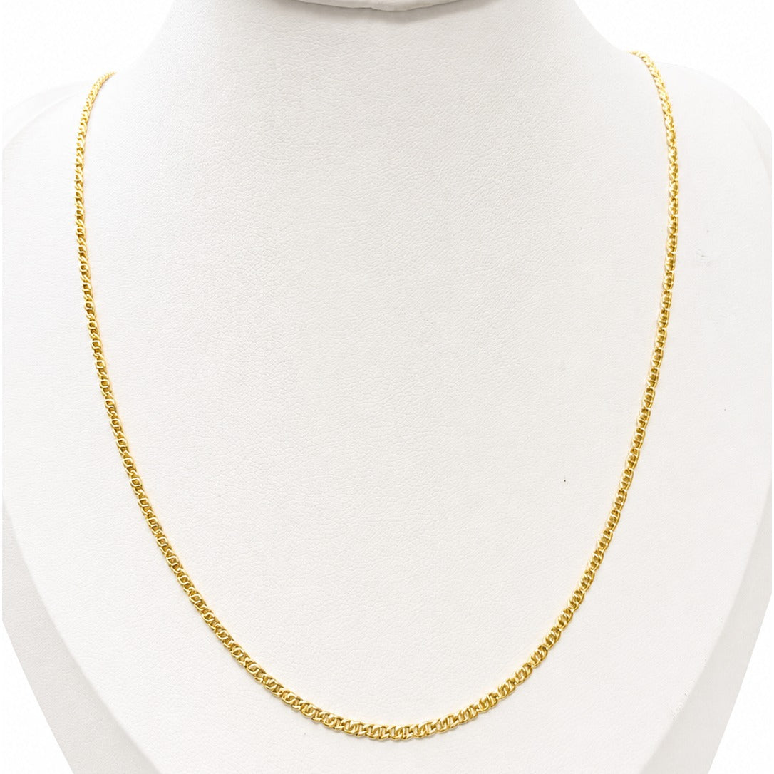 Trigo Chain / 3.11 gr / 50 cm / 3 mm / 18K Italian Gold