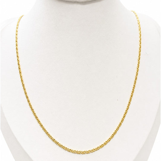 Cadena Trigo / 3.11 gr / 50 cm / 3 mm / Oro Italiano 18K