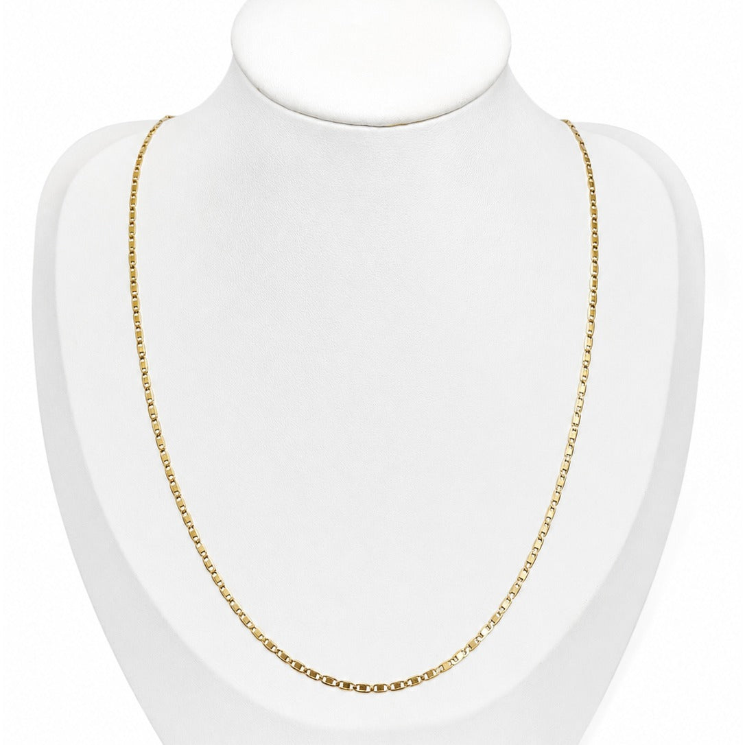 Flat Chain / 3.5 gr / 45 cm / 3 mm / 18K Italian Gold
