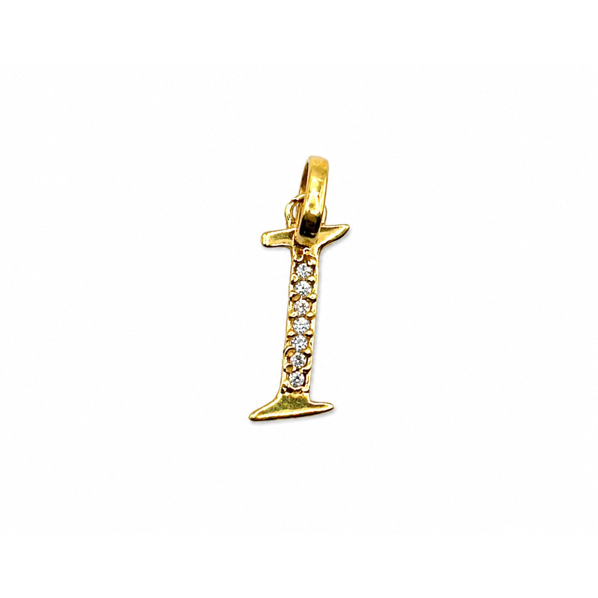Letter I Pendant / 0.55 gr / 2 cm / 18K Gold