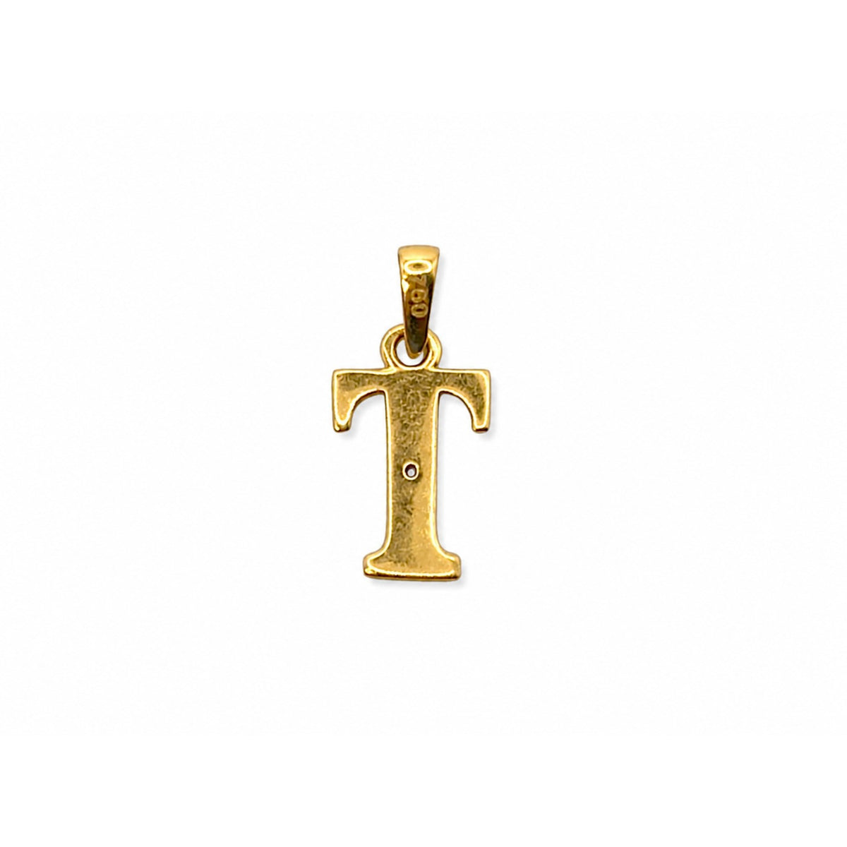 Letter T Pendant / 0.55 gr / 1.6 cm / 18K Italian Gold