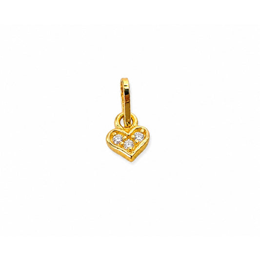 Heart Pendant / Per Piece / 1 cm / 18K Italian Gold