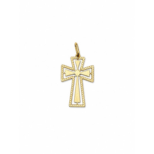 Cross Pendant / 0.7 gr / 2.7 cm / 18K Italian Gold