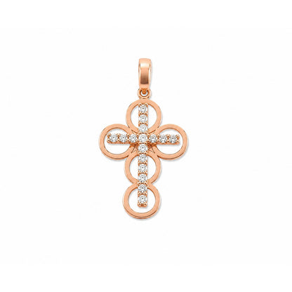 Colgante Cruz / 1.21 gr / 2.5 cm / Oro italiano de 18K