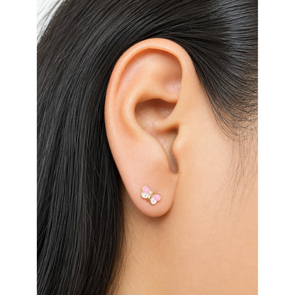 Pendientes de Mariposa / 5 mm / Oro italiano de 18K