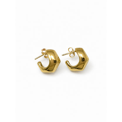 Aretes Luna / 1.85 gr / Oro Italiano de 18K