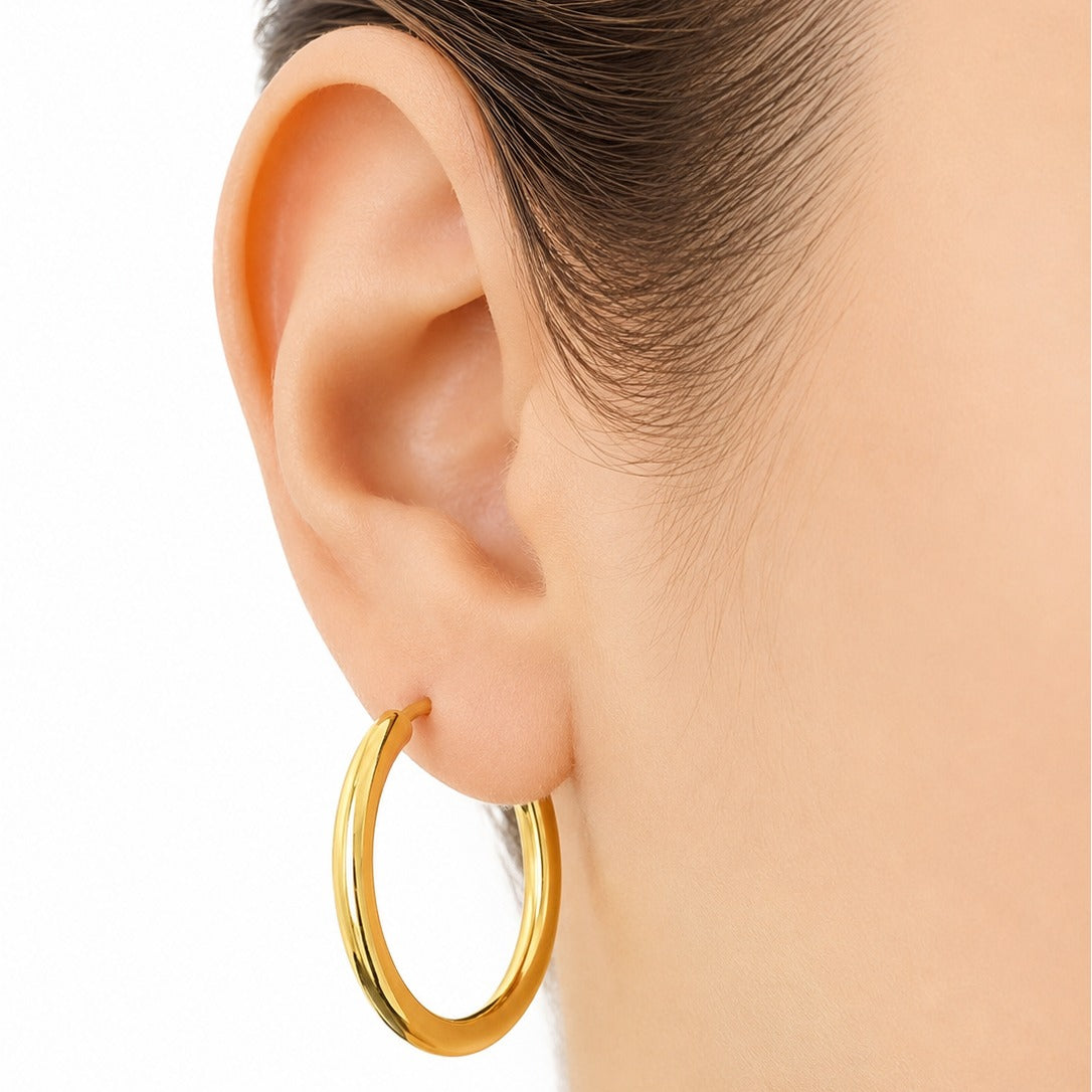Naty Earrings / 2.96 gr / 4 cm / 18K Italian Gold
